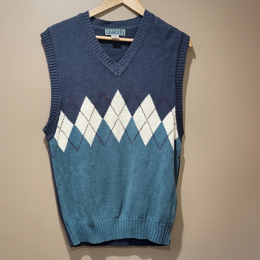 *3/$30 Sale* Vintage Arnold Palmer Argyle sweater vest